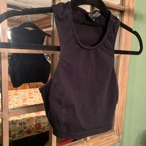 Black crop top